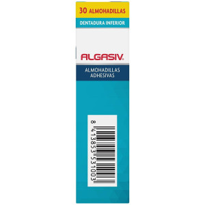 Algasiv Almohadillas Adhesivas Dentadura Inferior 30Uds
