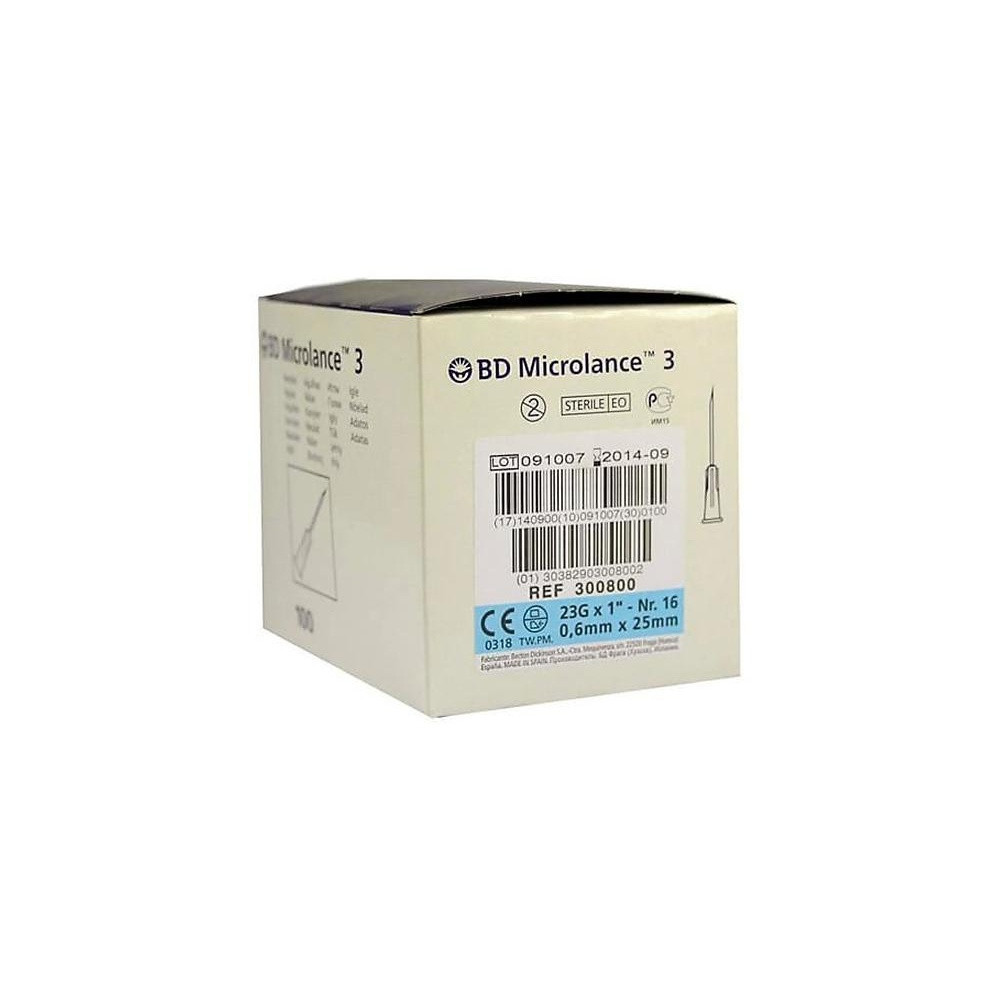 Bd Microlance Bd Aguja 0,6Mmx25Mm 100U