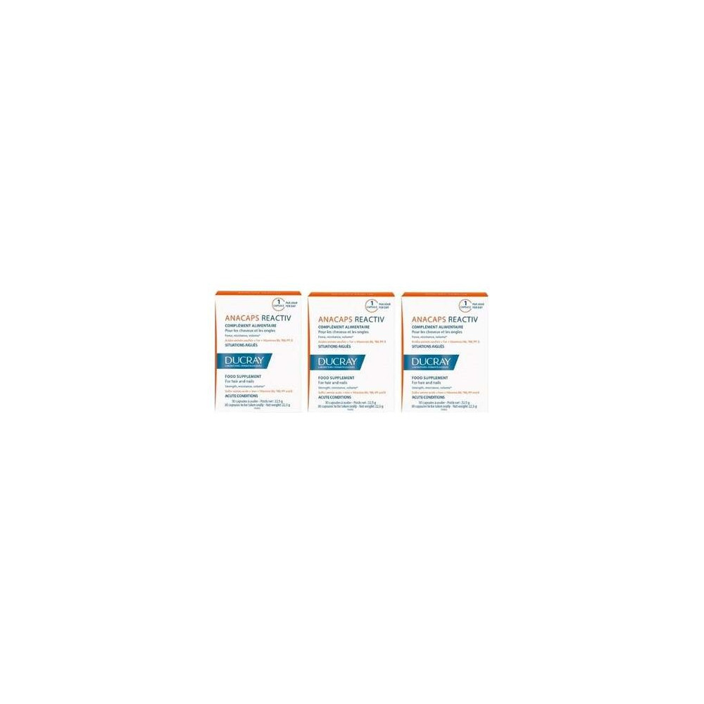 Ducray Anacaps Reactiv Set De 2 Meses 30Cáps + 1 Caja De Regalo