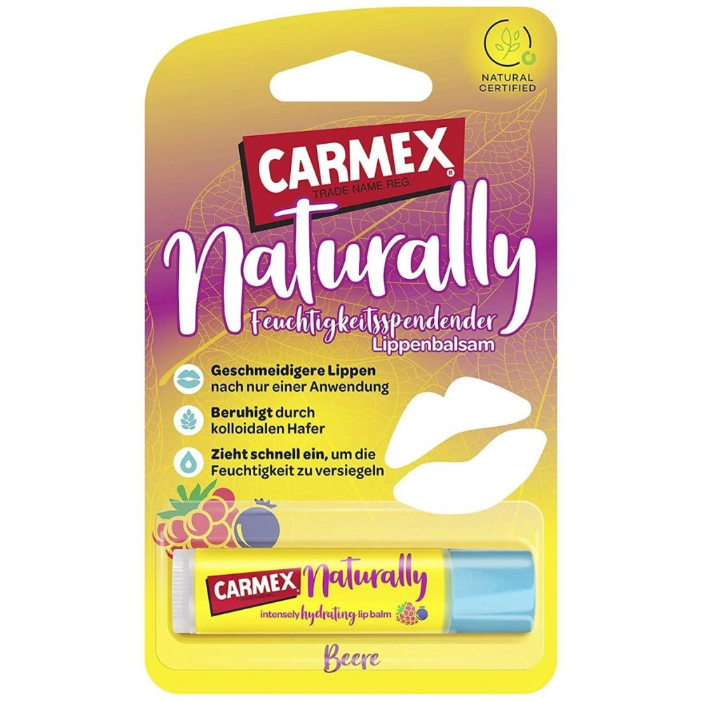 Naturally Bálsamo Labial Hidratante Stick Frutos Rojos 1 U