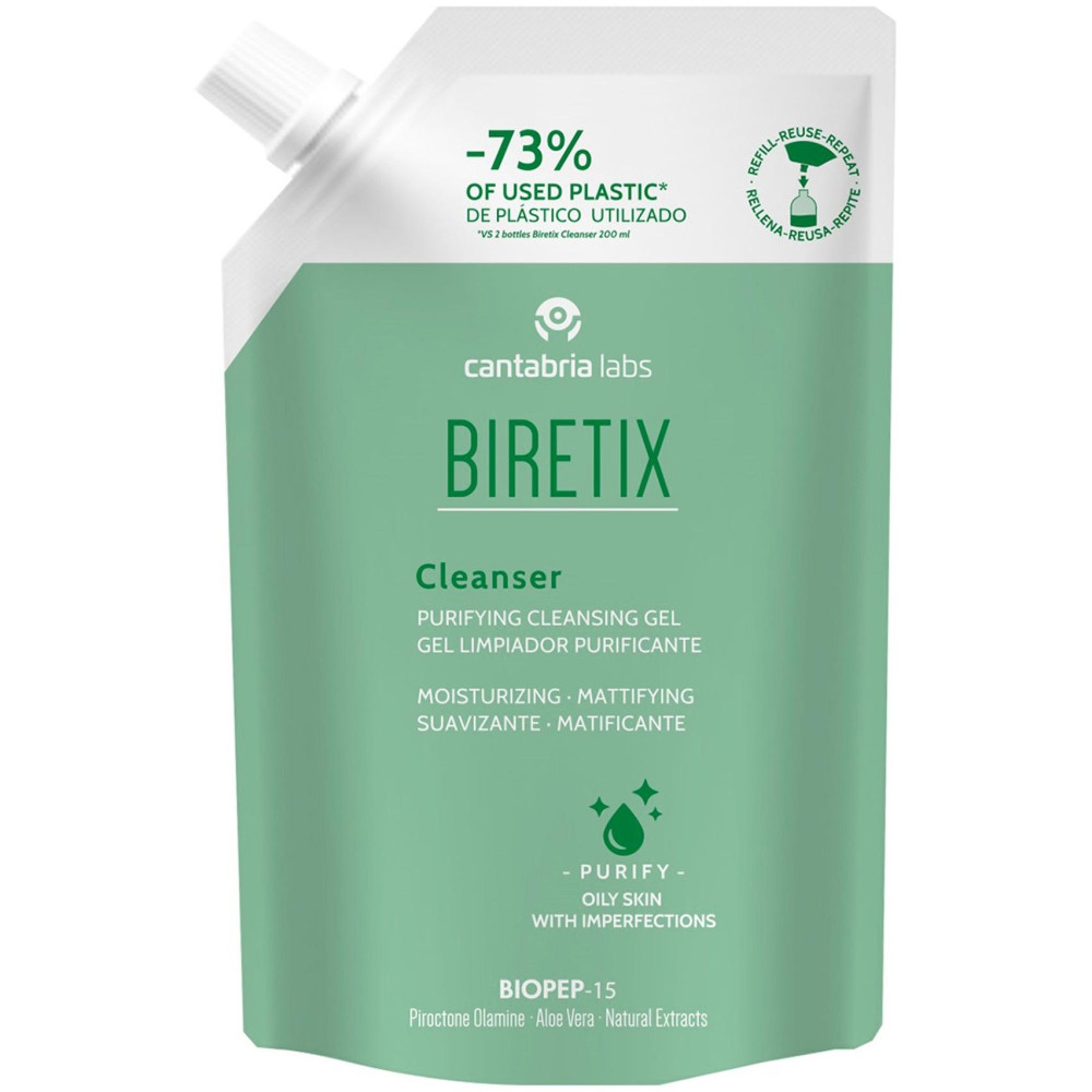 Biretix Cleanser Gel Limpiador Purificante Recarga 400 Ml