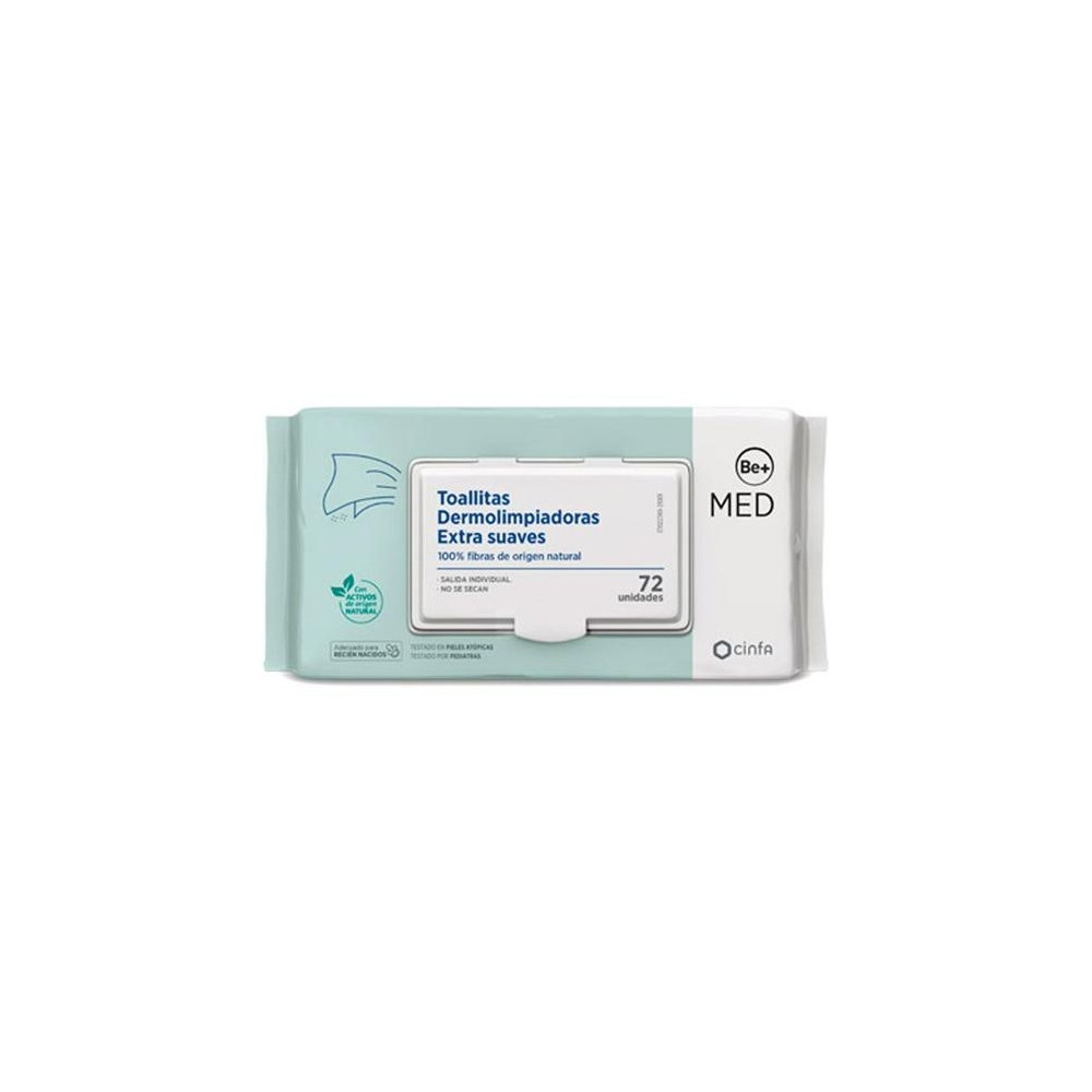 Be+ Med Toallitas Dermolimpiadoras Extra Suaves 72U