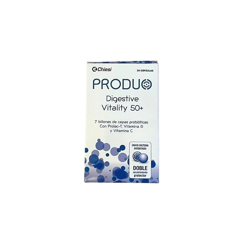Chiesi Produo Digestive Vitality 50+ Para Una Buena Digestión Y Salud Ósea 30 Cápsulas