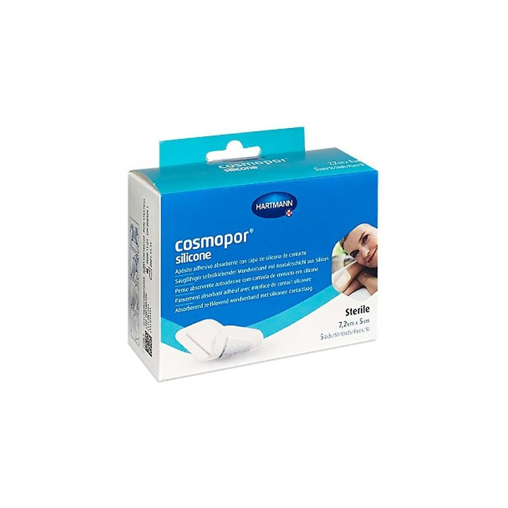 Cosmopor Silicone Apósito Estéril 7,2 X 5 Cm 5U