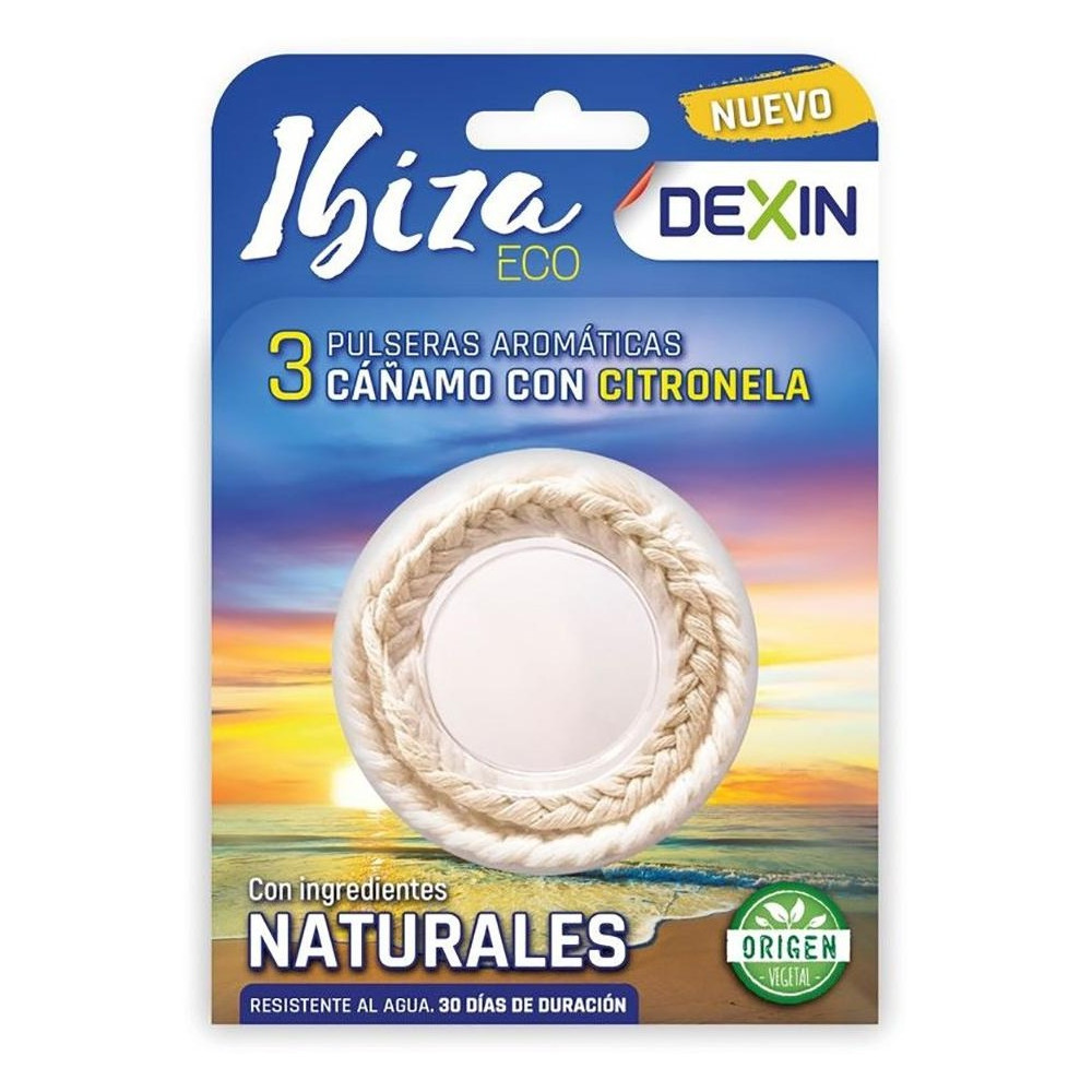 Dexin Pulseras Ibiza Citronela Bio 3Uds