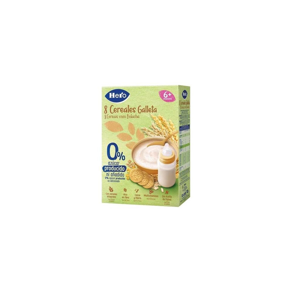 Hero Baby Papilla 8 Cereales Con Galleta 340G