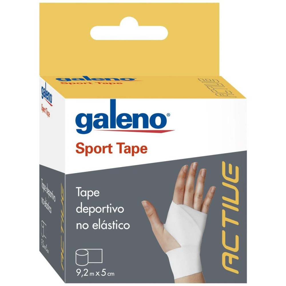 Galeno Sport Tape Blanco, Cinta De Soporte Deportiva 9,2Mx5Cm