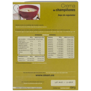 Siken Diet Crema De Champiñones, 7 Sobres
