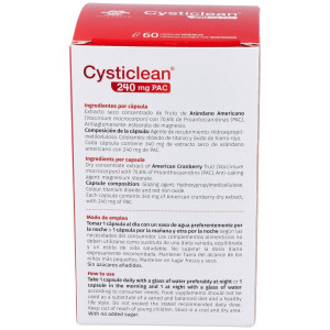 Cysticlean 240 Mg Pac, 60 Cápsulas