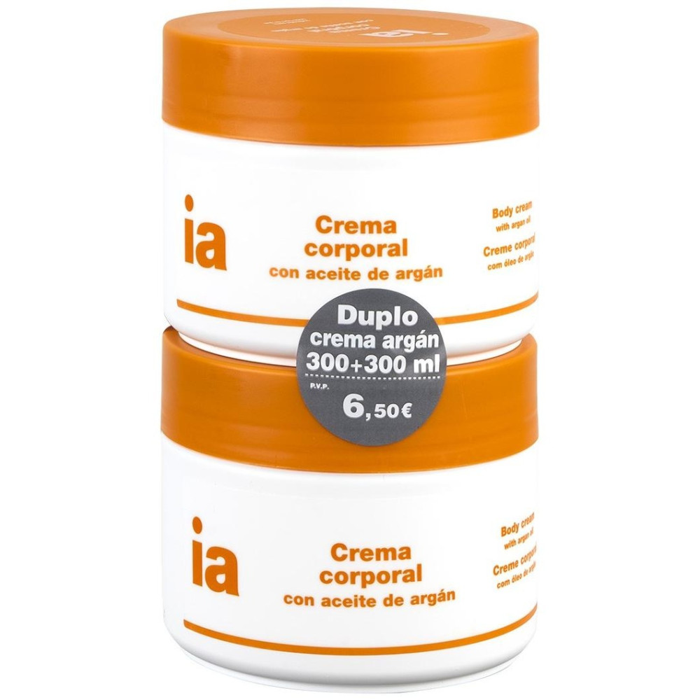 Interapothek Crema Corporal Con Aceite De Argán 2X300Ml