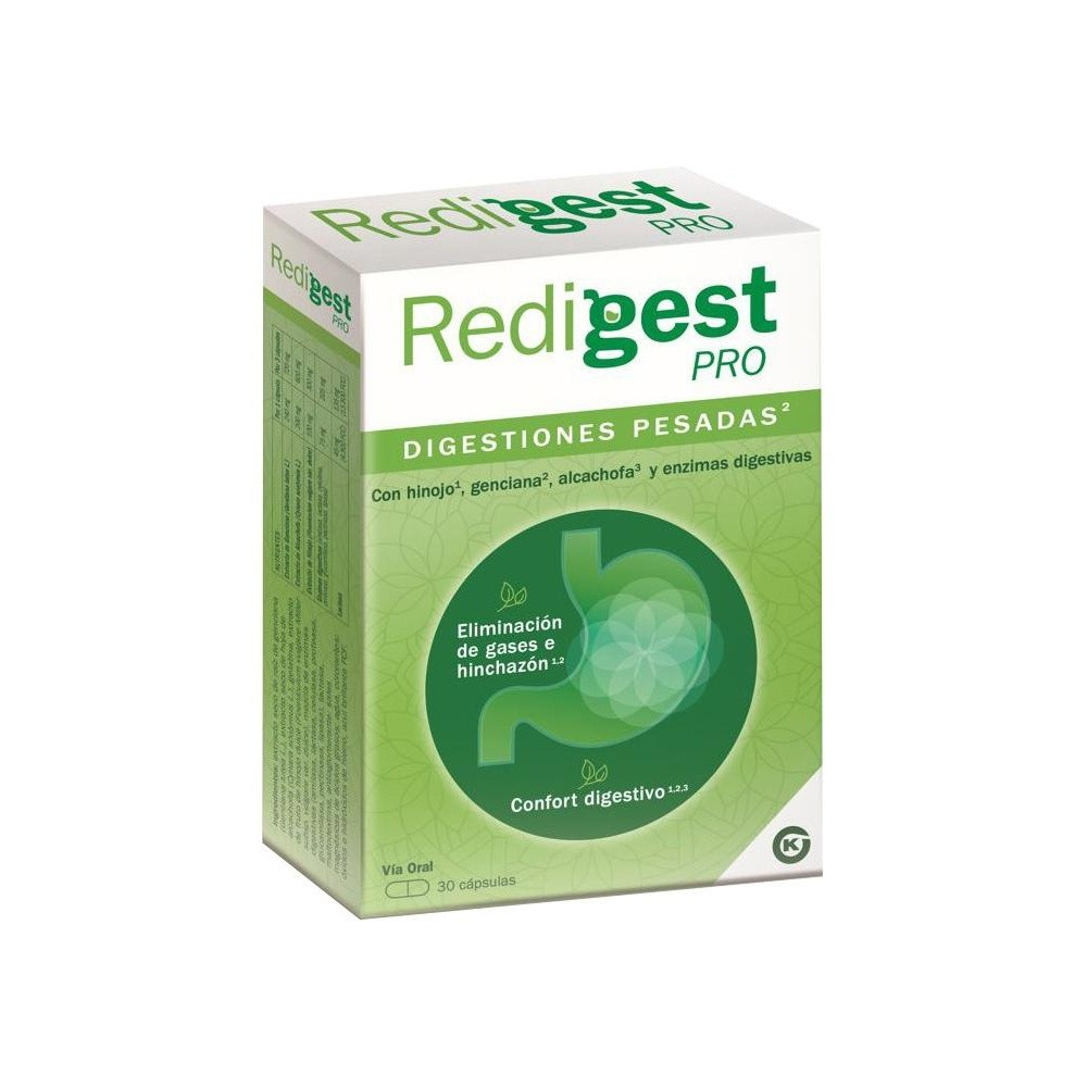 Kern Pharma Suplemento Alimenticio Para Digestiones Pesadas Redigest Pro 30 Cápsulas