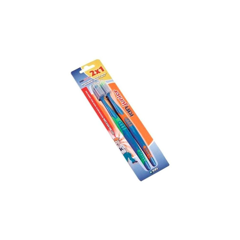 Cepillo Dental Kin Junior 6-12 Años Capuchon 2X1