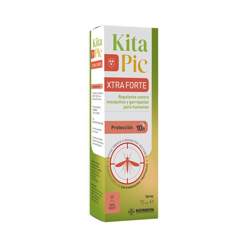 Normon Kitapic Xtraforte Repelente De Insectos En Spray 75Ml