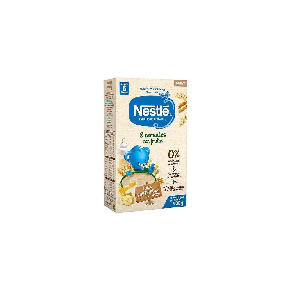 Nestlé Papilla 8 Cereales Con Frutas 500G