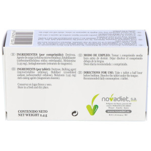 Novadiet Melatonova Flas Para El Sueño 30 Comprimidos Bucodispersables.