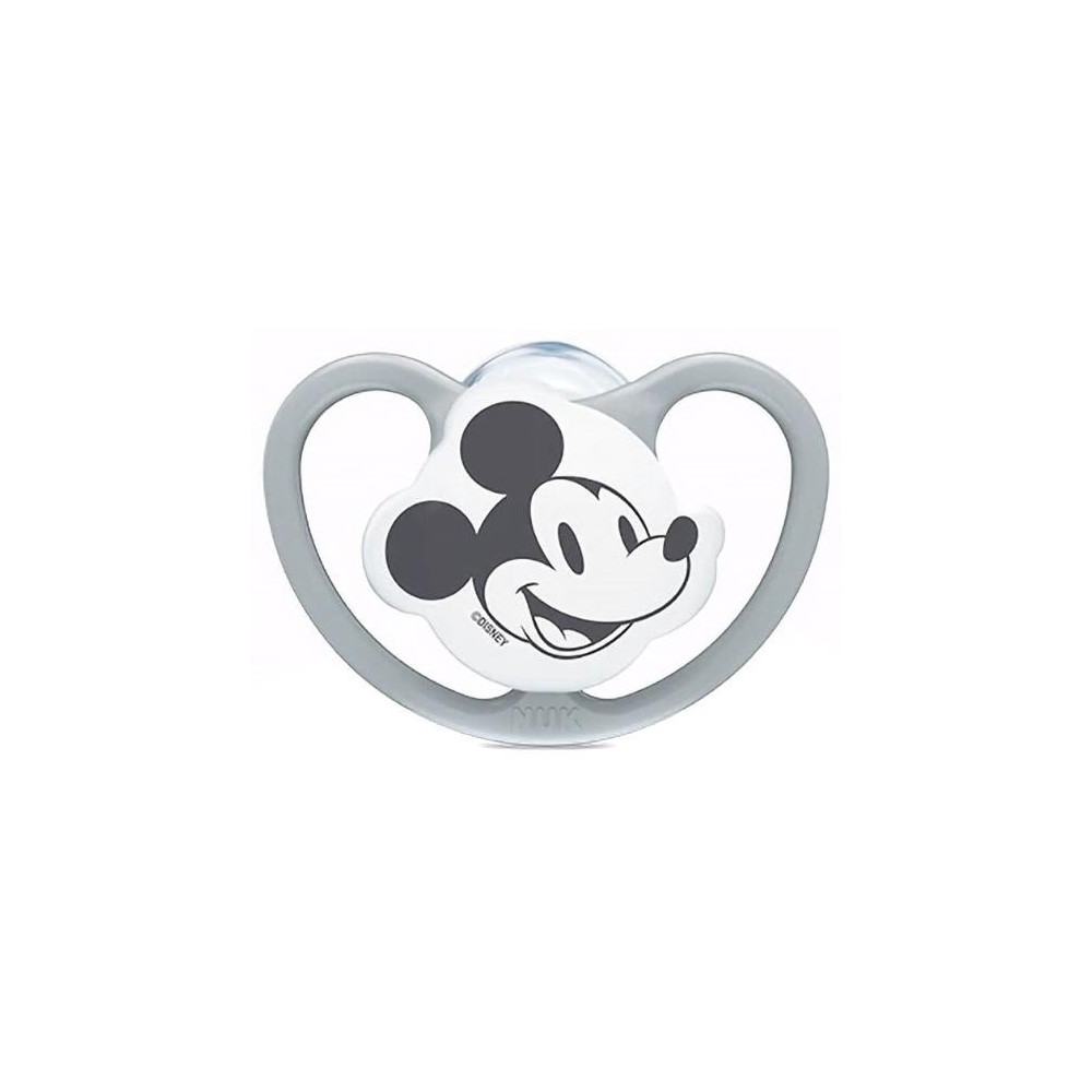 Nuk Chupete Space Mickey Silicona Gris 6-18 Meses