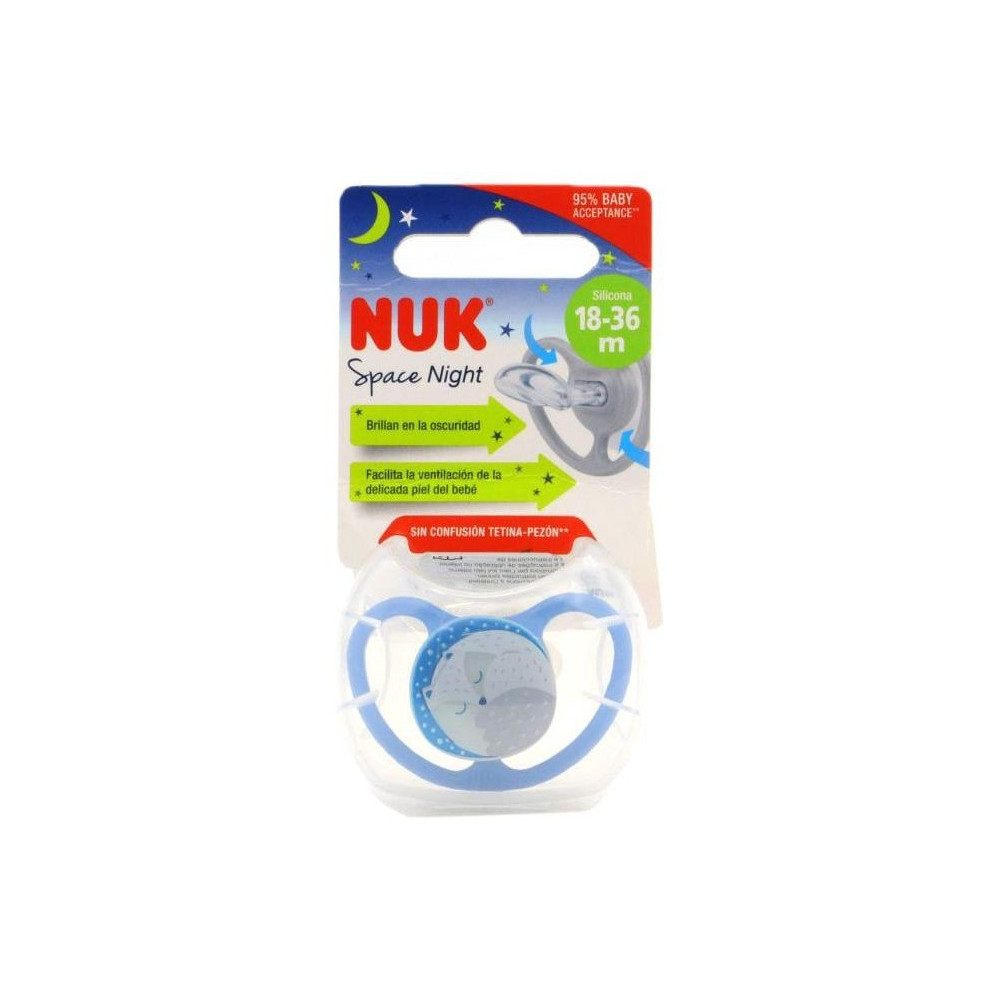 Pack Chupete Space Night 18- Silicona 6Ud Surtidas