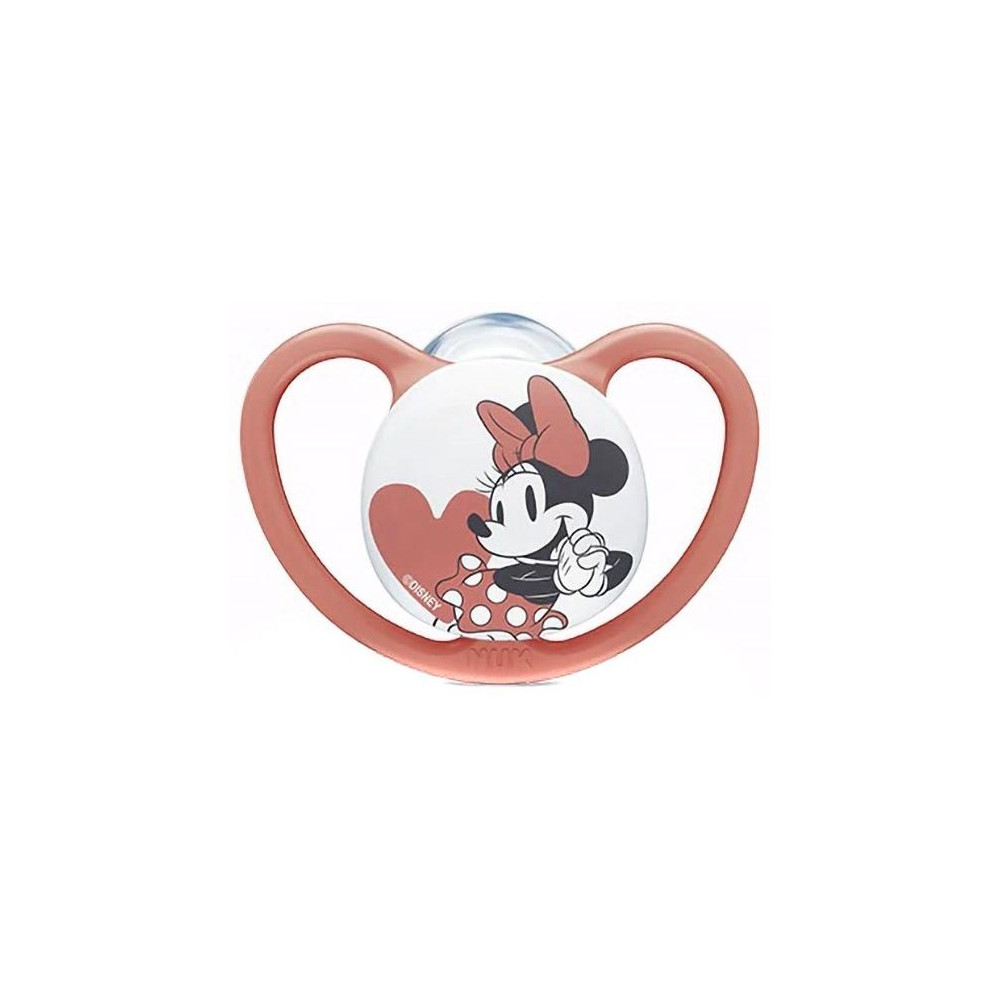 Nuk Chupete Space Mickey Silicona Rojo 6-18 Meses
