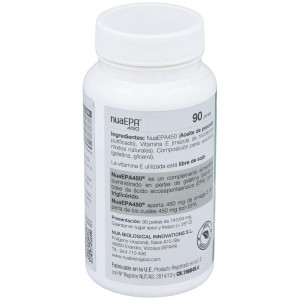 Nua Biological Nuaepa 450 Para La Tensión Y Triglicéridos 90 Perlas