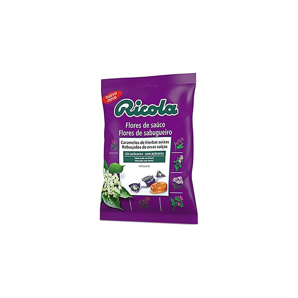 Ricola Caramelos De Flores De Saúco Sin Azúcar 70G
