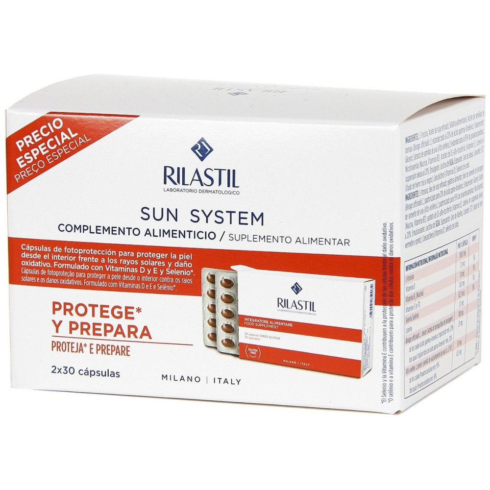 Rilastil Sun System 2X30 Cápsulas Duplo