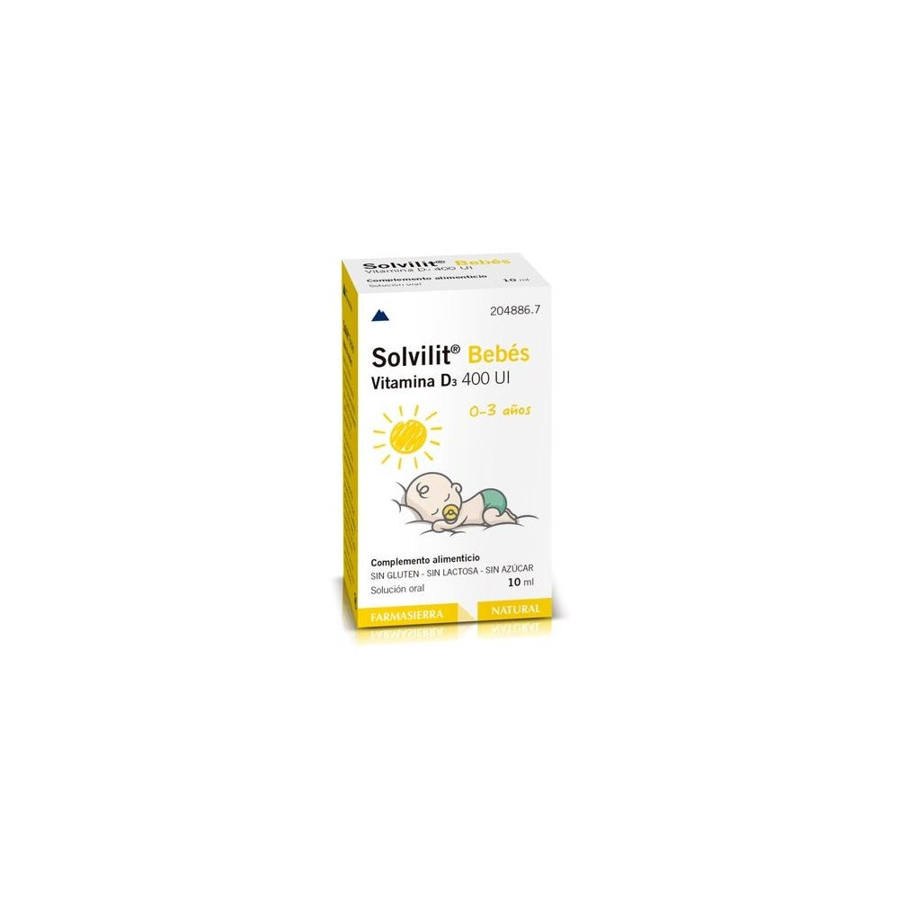 Farmasierra Solvilit Bebés Vitamina D3 400 10Ml