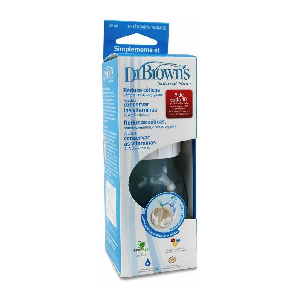 Dr. Brown'S Options+ Biberón Estrecho 60 Ml, 1 Ud