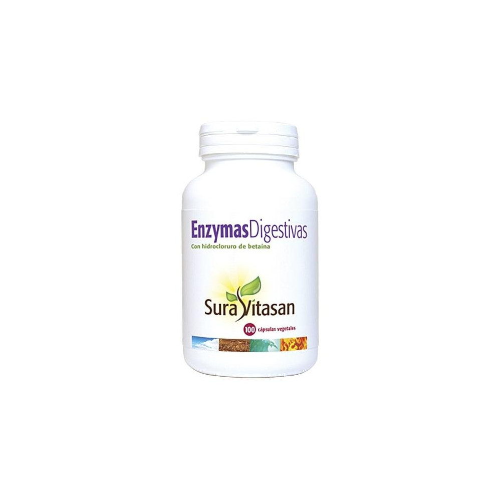 Sura Vitasan Enzymas Digestivas Cápsulas Vegetales 100U