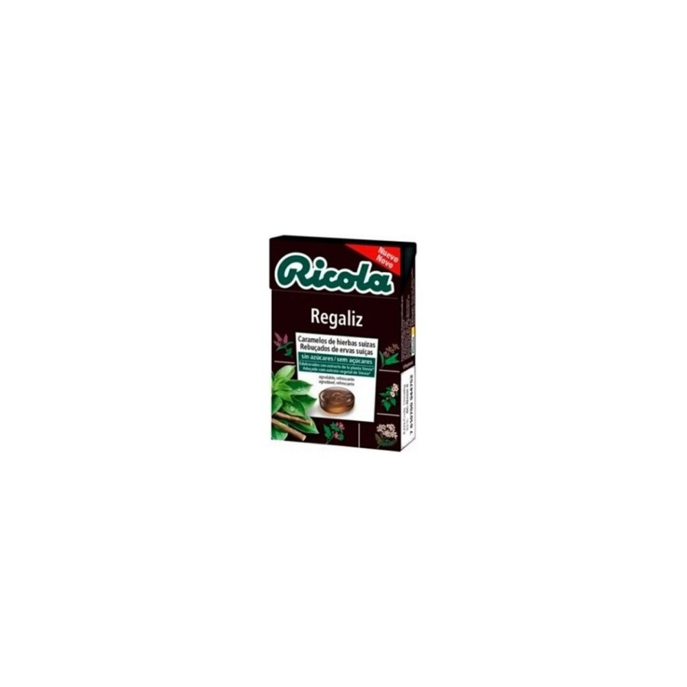 Ricola Caramelos Sin Azúcar Regaliz, 50 G