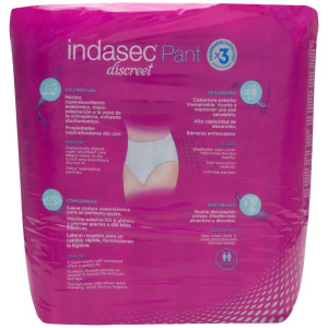 Indasec Discreet Pant Super Talla Grande, 10 Uds