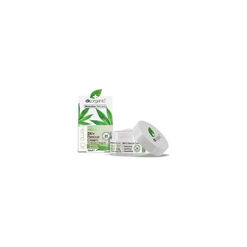Bioactive Organic Aceite De Cáñamo Crema Rescate 24H 50 Ml