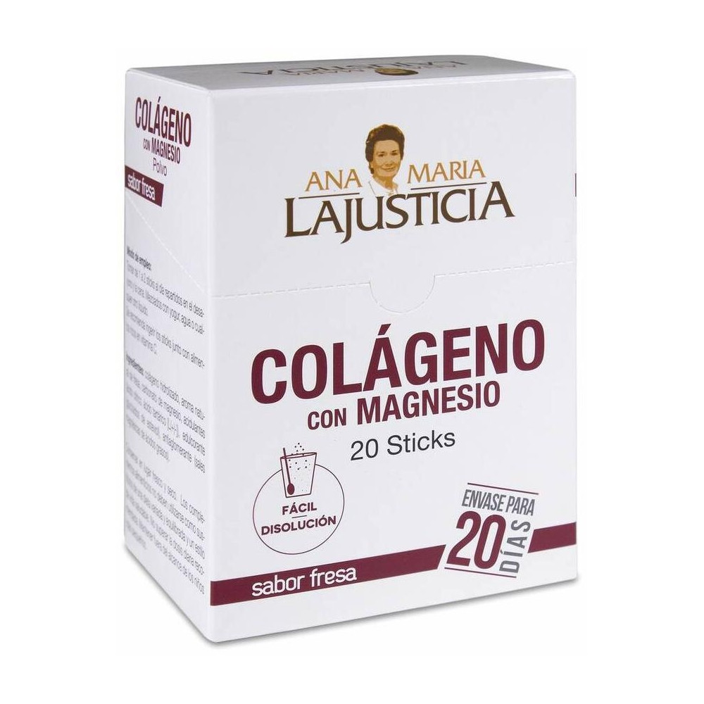 Ana Maria Lajusticia Colágeno Con Magnesio Sabor Fresa 20 Sticks