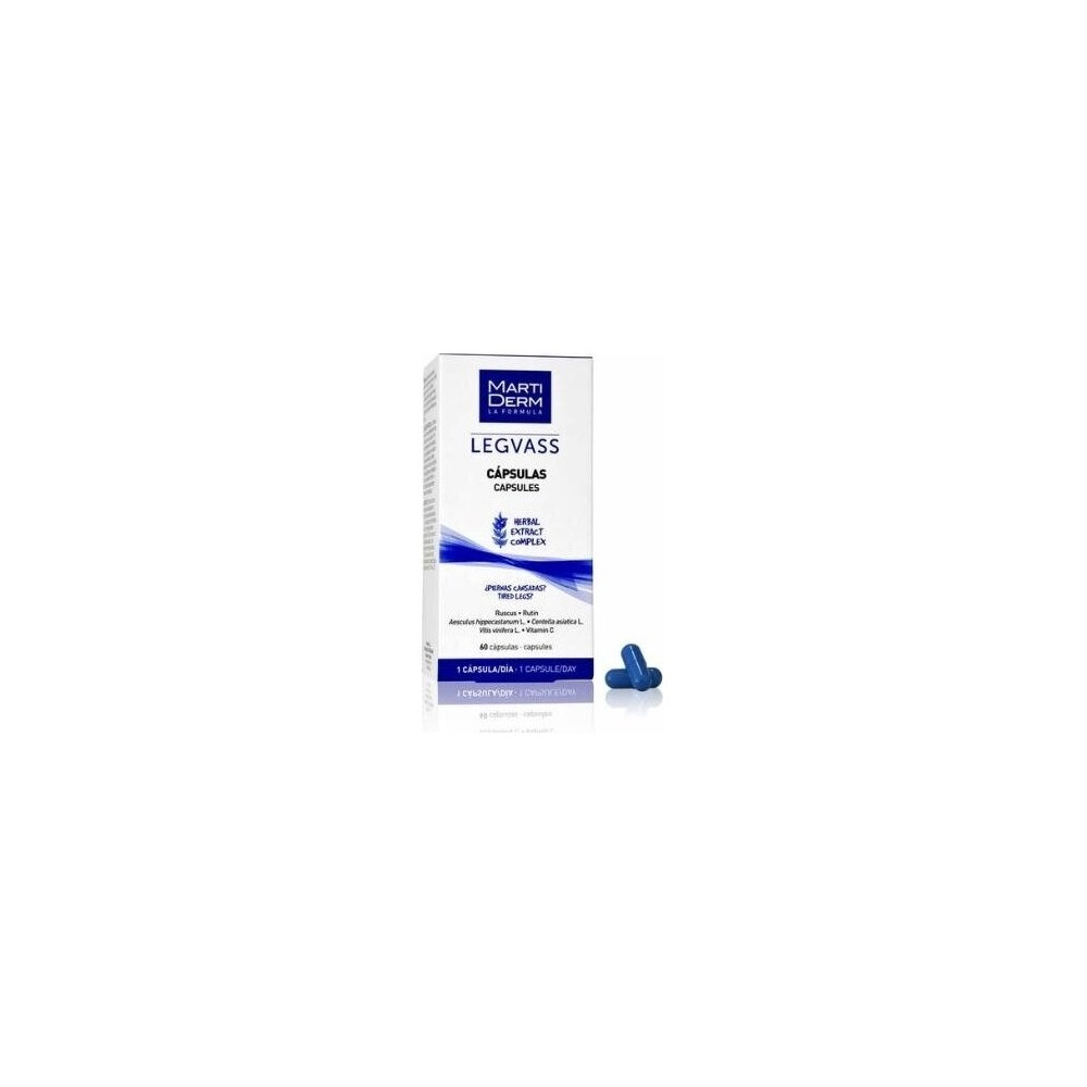Martiderm Vascular Legvass Drenante Y Tonificante, 60 Cápsulas