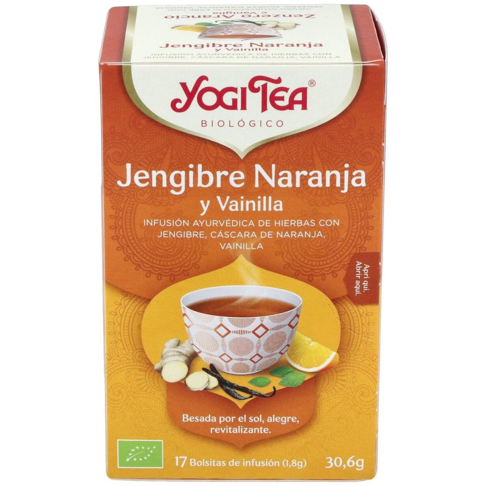 Yogi Tea Jengibre-Naranja-Vainilla 17Infusiones