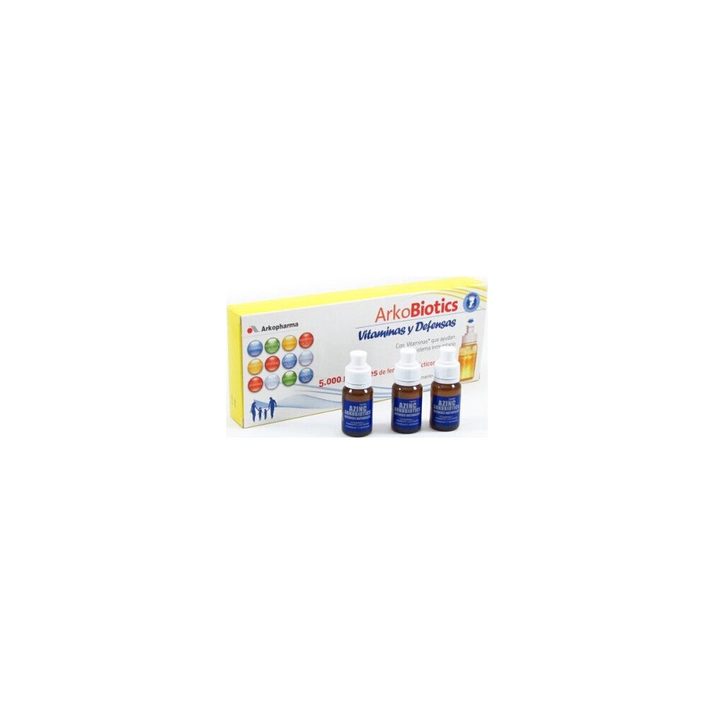 Arkopharma Arkobiotics Vitaminas Y Defensas Adultos, 7 Ampollas