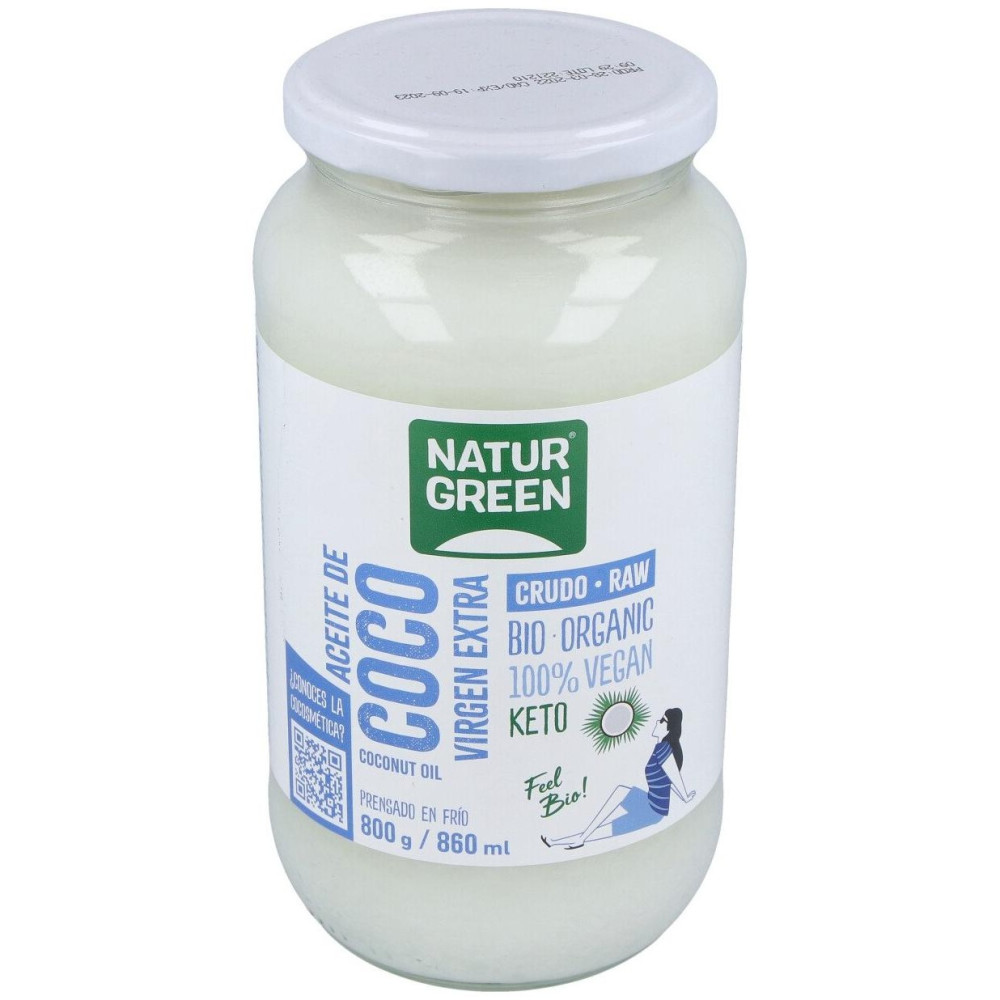 Aceite Virgen De Coco 1ª Presion Frio 800Gr. Bio
