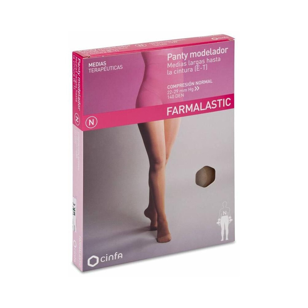 Farmalastic Panty Modelador Beige Compresión Normal Talla Mediana, 1 Ud