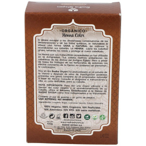 Radhe Shyam Henna Castaño Claro Polvo 100G