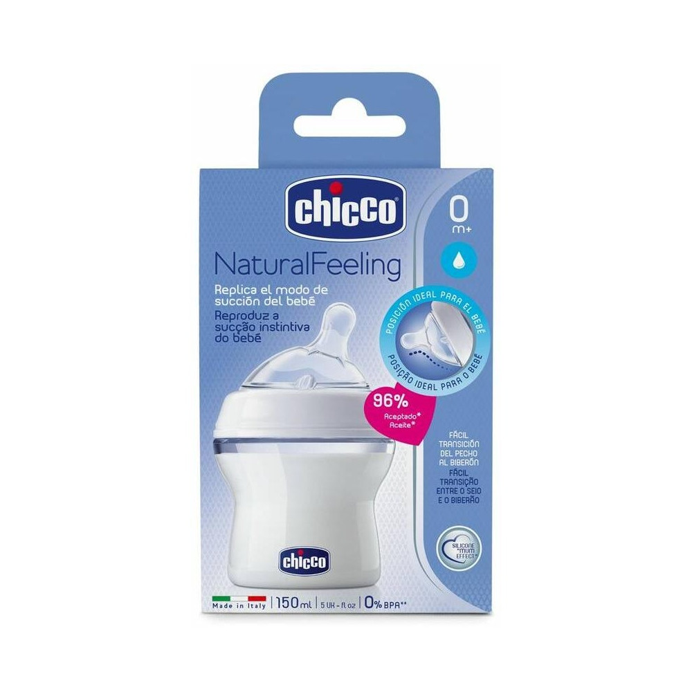 Chicco® Biberón Step Up Tetina Silicona Boca Ancha Flujo Normal 150Ml 1Ud