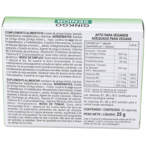 Integralia Ginkgo Senior Complemento Alimenticio 30 Comp