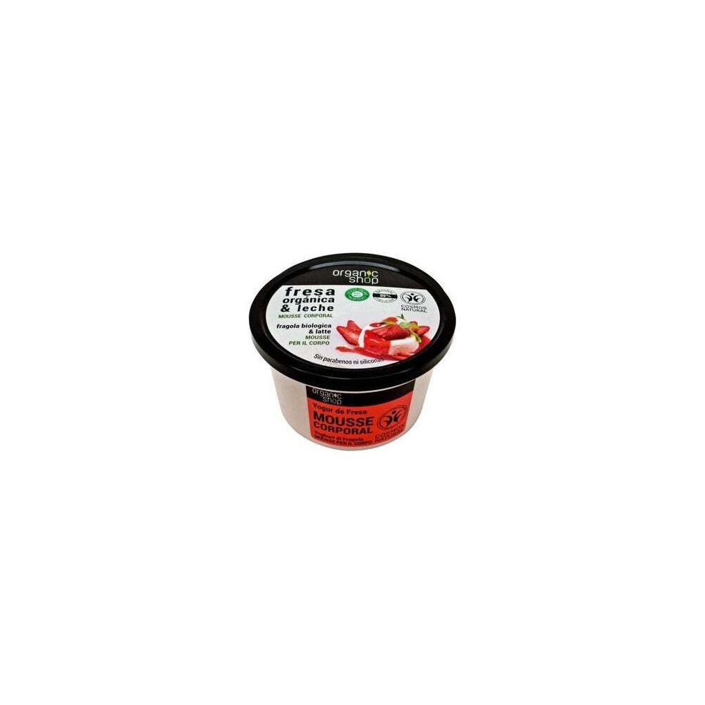 Organic Shop Mousse Corporal Yogur De Fresa 250Ml