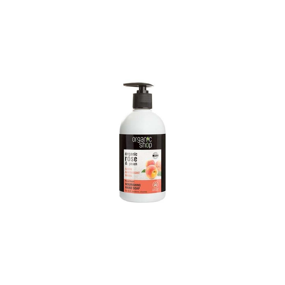 Organic Shop Jabón De Manos Nutritivo Rosa Melocotón 500Ml
