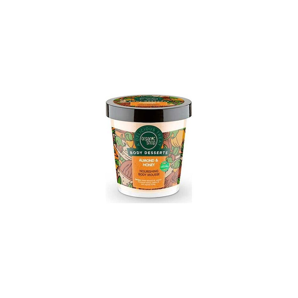 Organic Shop Mousse Corporal Nutritiva Almendra Y Miel 450Ml