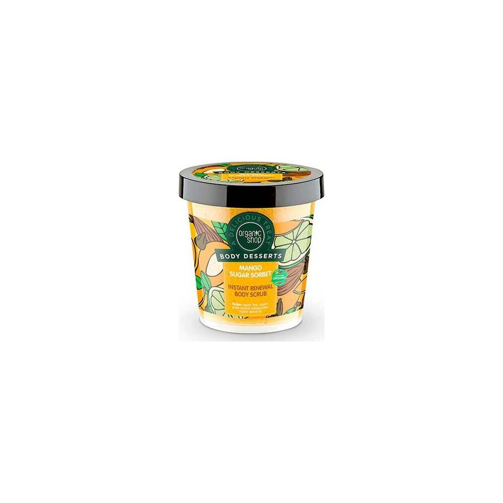 Organic Shop Exfoliante Corporal Renovación Azúcar Mango 450Ml