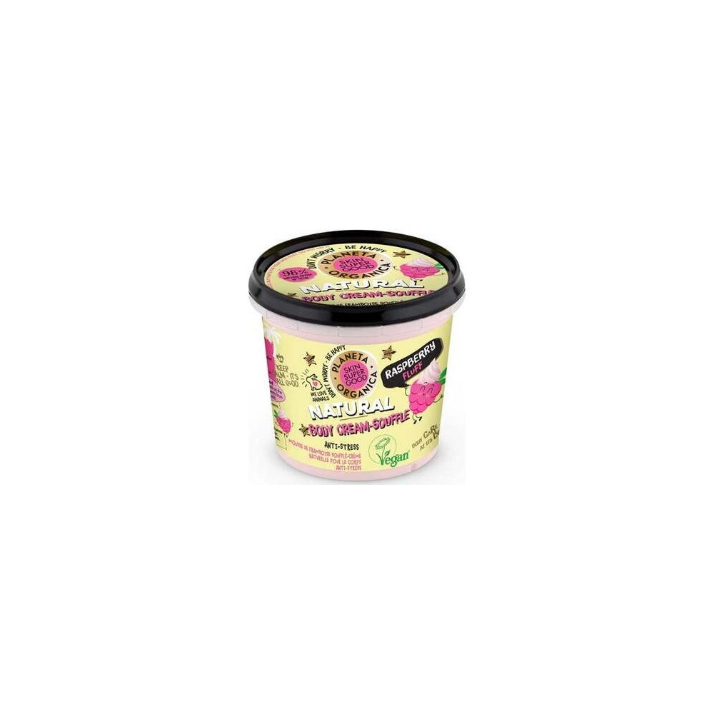 Planeta Orgánica Body Cream-Souffle Raspberry Fluff 360Ml