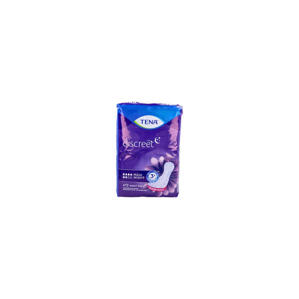 Tena Discreet Maxi Night Compresas 12Uds