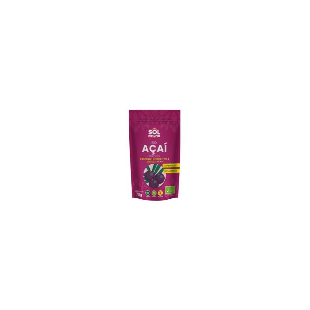 Solnatural Acai Polvo Bio S/G Vegano 70G