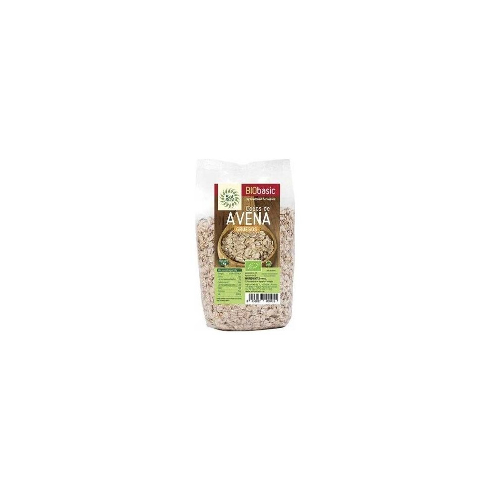 Sol Natural Copos Avena Grueso Sin Gluten Familiar Bio 1Kg