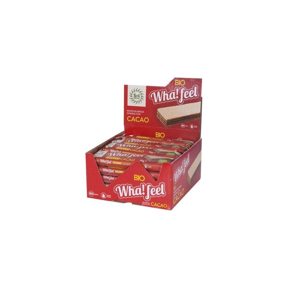 Sol Natural Wha! Feel Snack Espelta Y Cacao Bio 20X30G