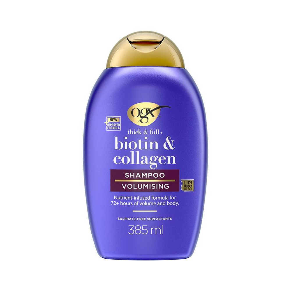 Ogx, Champú, Sin Sulfatos Ni Parabenos, Con Biotina Y Colágeno, Para Pelo Fino 385 Ml